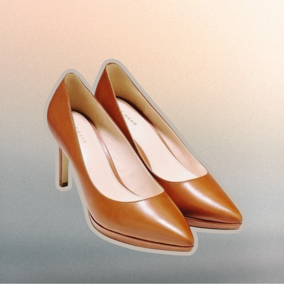 Cole Haan Shoes - Cole Haan ‘Idala II’ Platform Pumps in “British Tanned Leather” Size 8.5